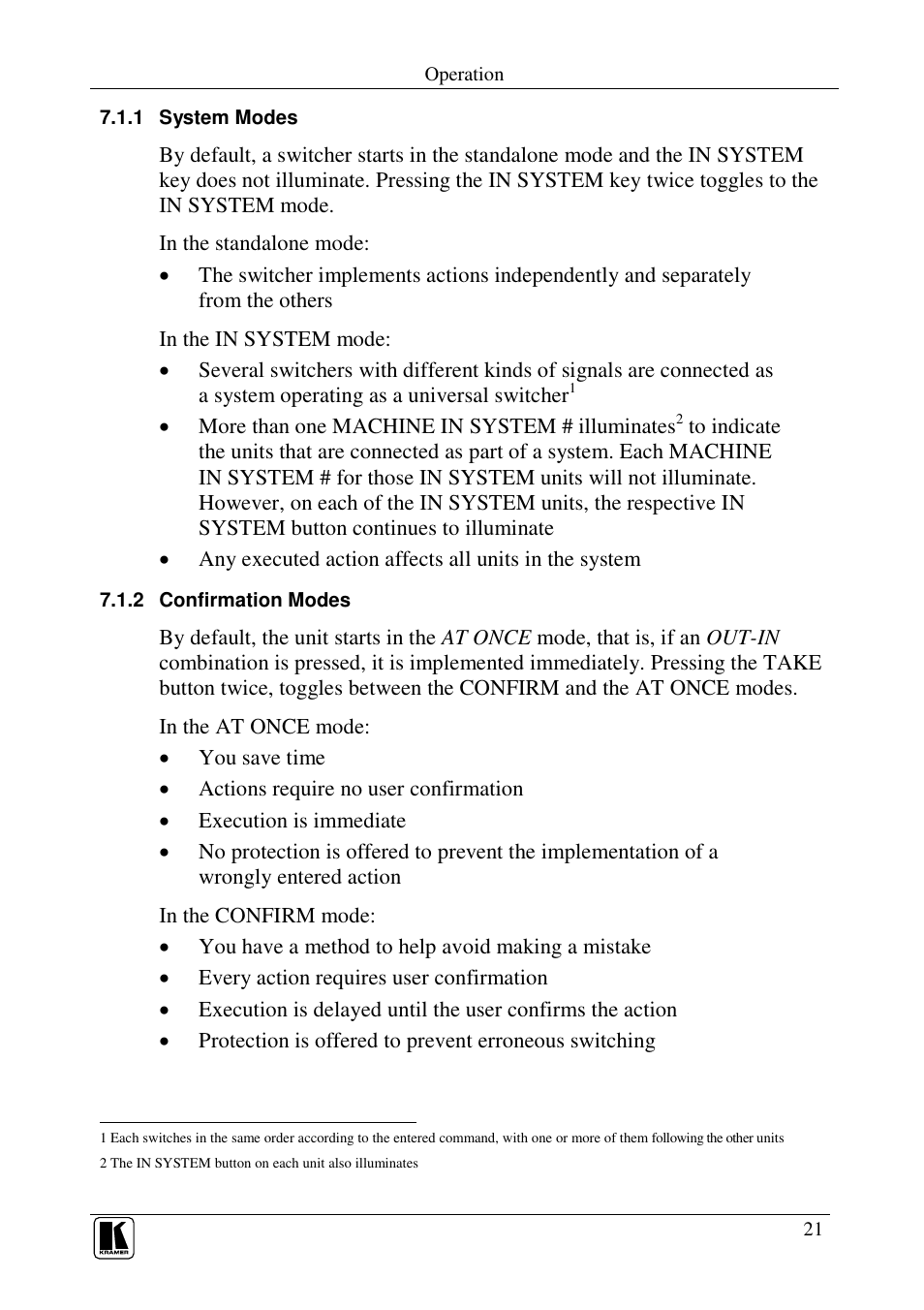 Kramer Electronics VS-88V User Manual | Page 24 / 30