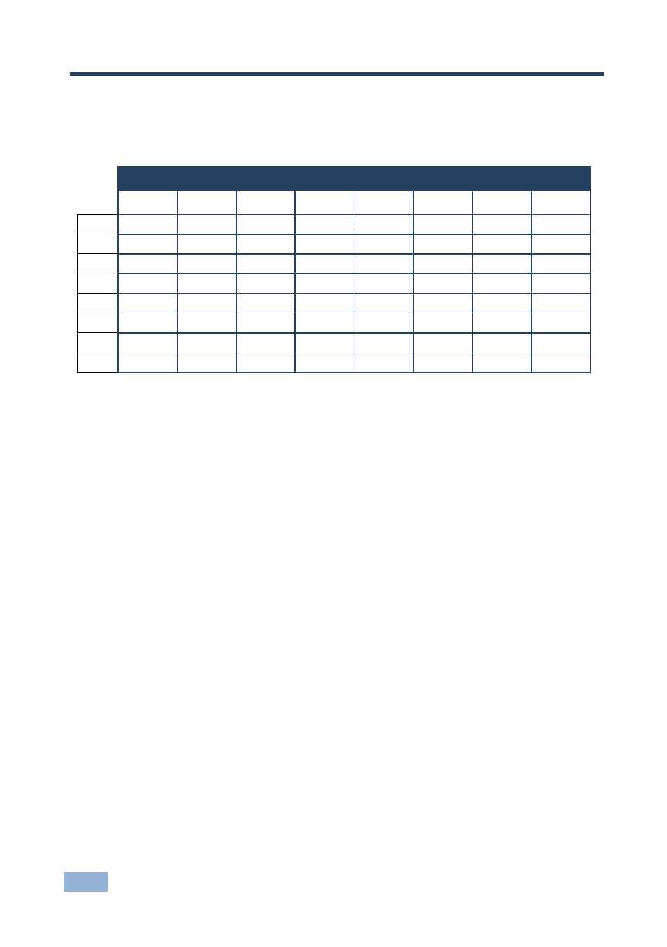 8 hex table, Hex table, 8hex table | Kramer Electronics VS-88DVI User Manual | Page 23 / 28