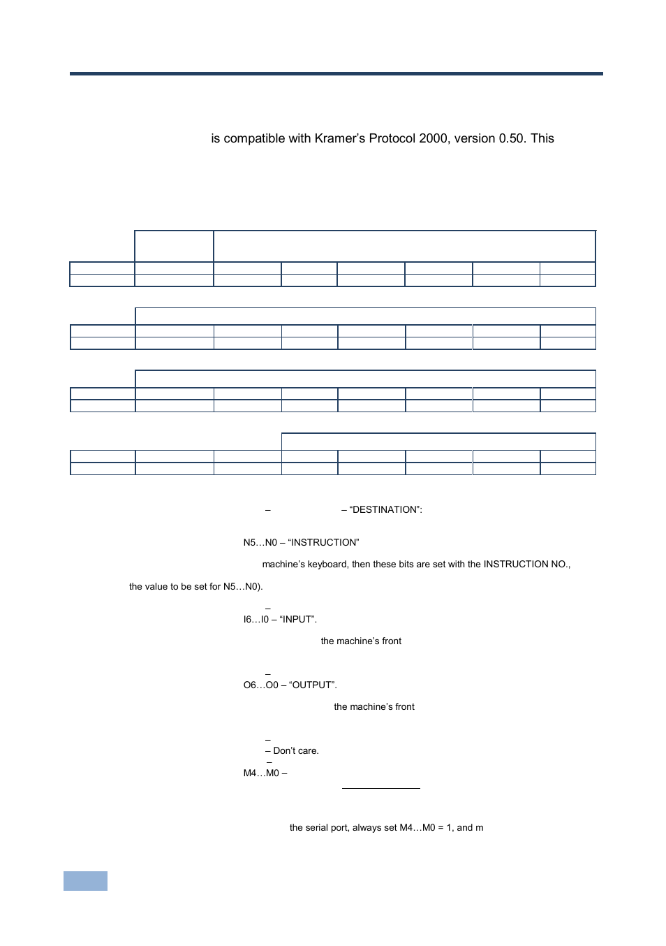 11 kramer protocol 2000, Kramer protocol 2000 | Kramer Electronics VS-88FO User Manual | Page 41 / 45