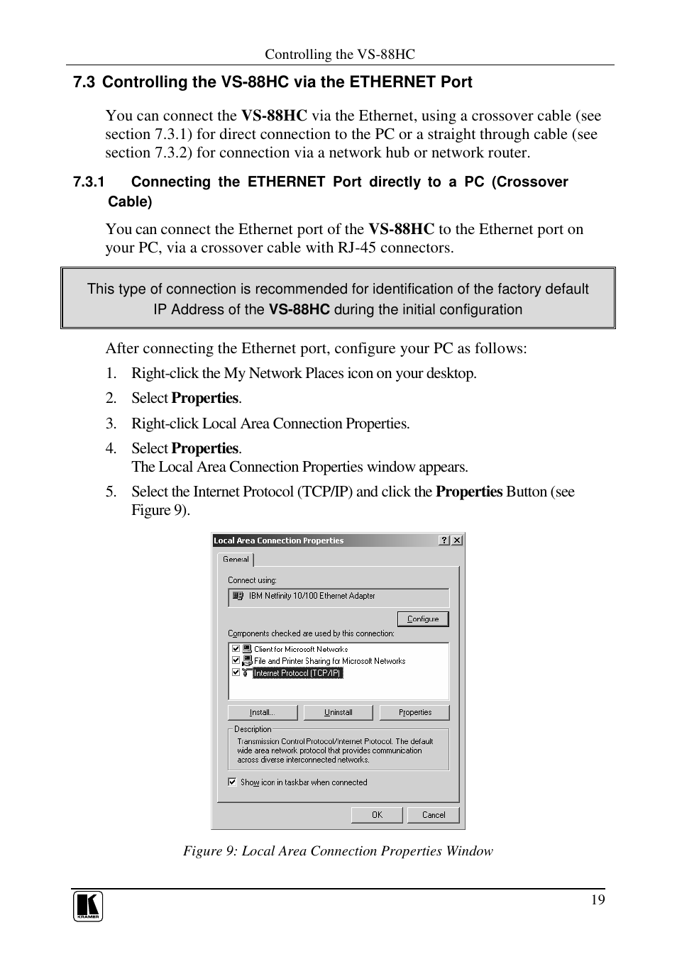 Kramer Electronics VS-88HC User Manual | Page 23 / 49