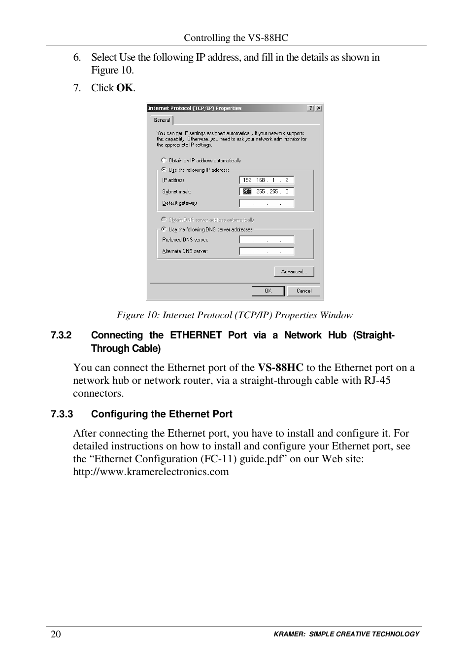 Kramer Electronics VS-88HC User Manual | Page 24 / 49