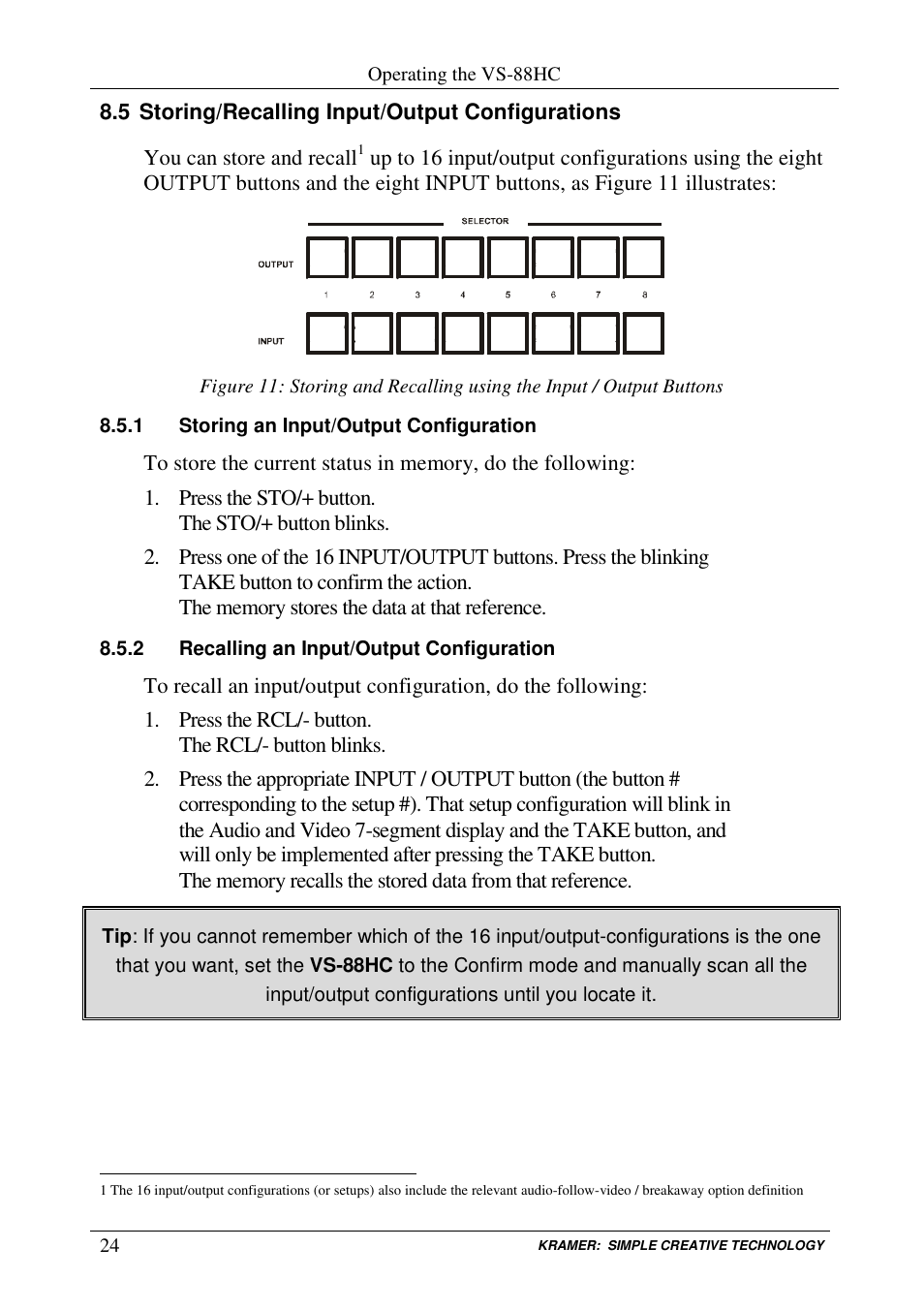 Kramer Electronics VS-88HC User Manual | Page 28 / 49