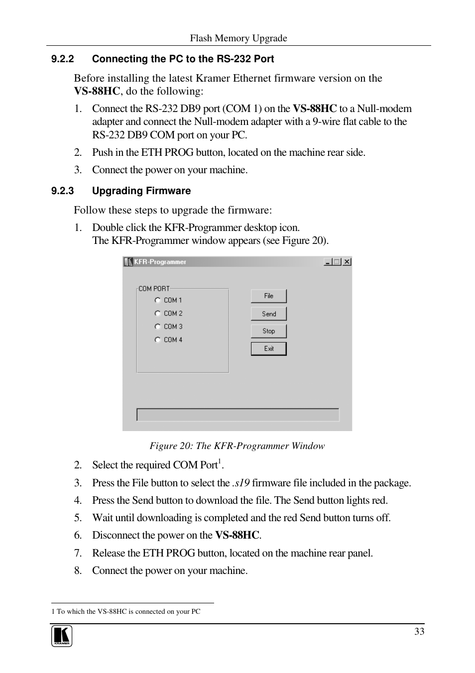 Kramer Electronics VS-88HC User Manual | Page 37 / 49