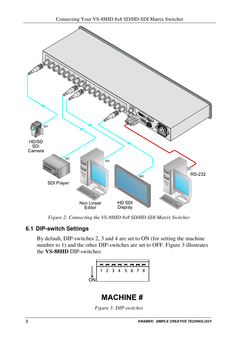 Kramer Electronics VS-88HD User Manual | Page 10 / 21