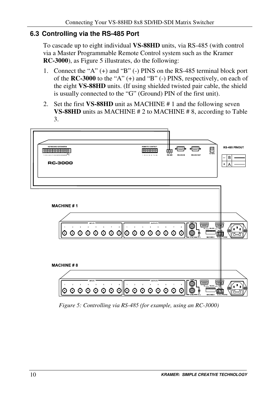 Kramer Electronics VS-88HD User Manual | Page 12 / 21