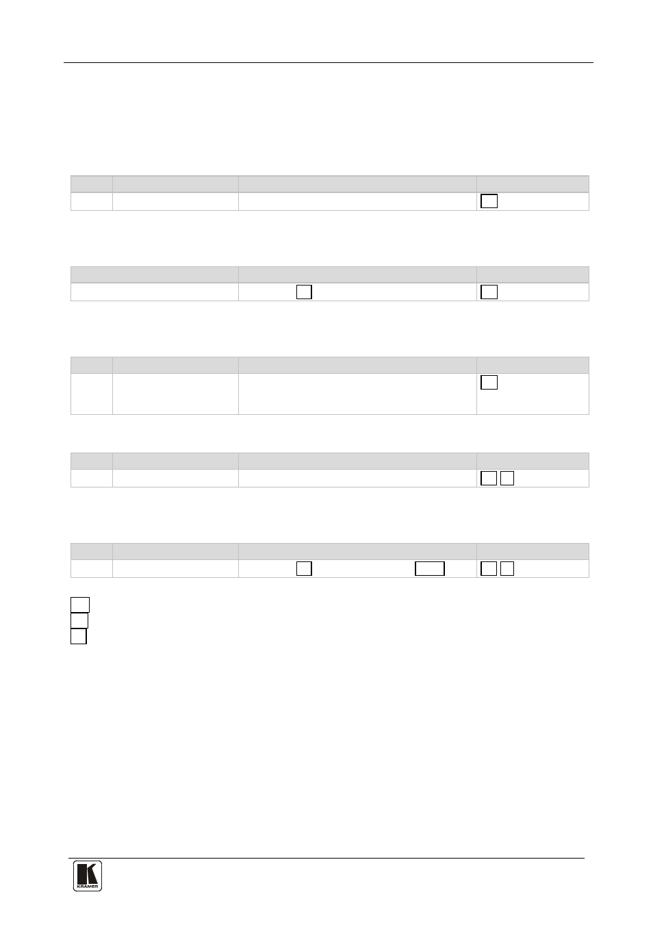 2 kramer protocol 3000 syntax, 1 host message format, 2 simple command | 3 command string, 4 device message format, 5 device long response, Kramer protocol 3000 syntax, Host message format, Simple command, Command string | Kramer Electronics VS-88HD User Manual | Page 33 / 44