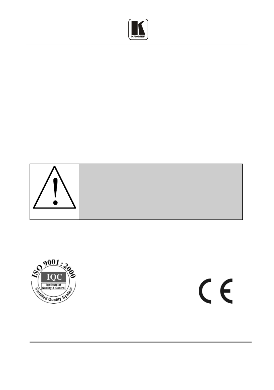 Kramer Electronics VS-88HDxl User Manual | Page 43 / 43