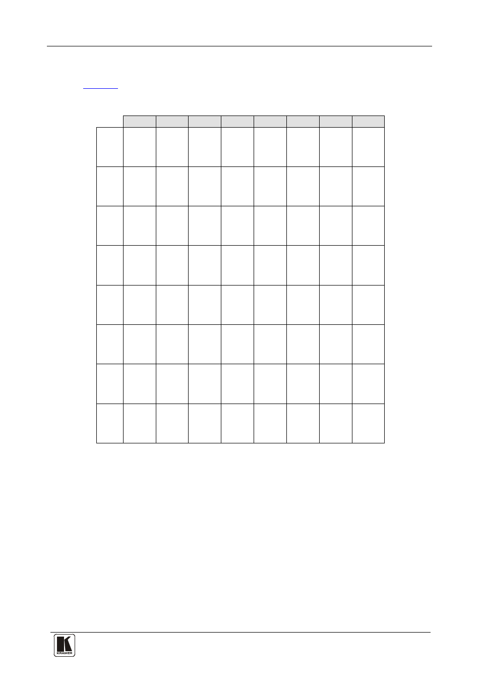 12 hex table (protocol 2000), Hex table (protocol 2000) | Kramer Electronics VS-88SDI User Manual | Page 37 / 42