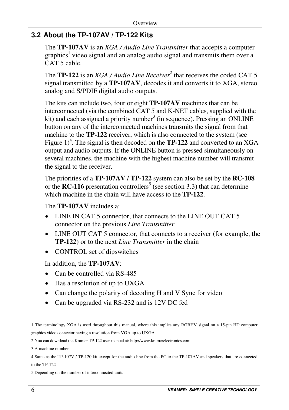 Kramer Electronics TP-107AV User Manual | Page 9 / 32