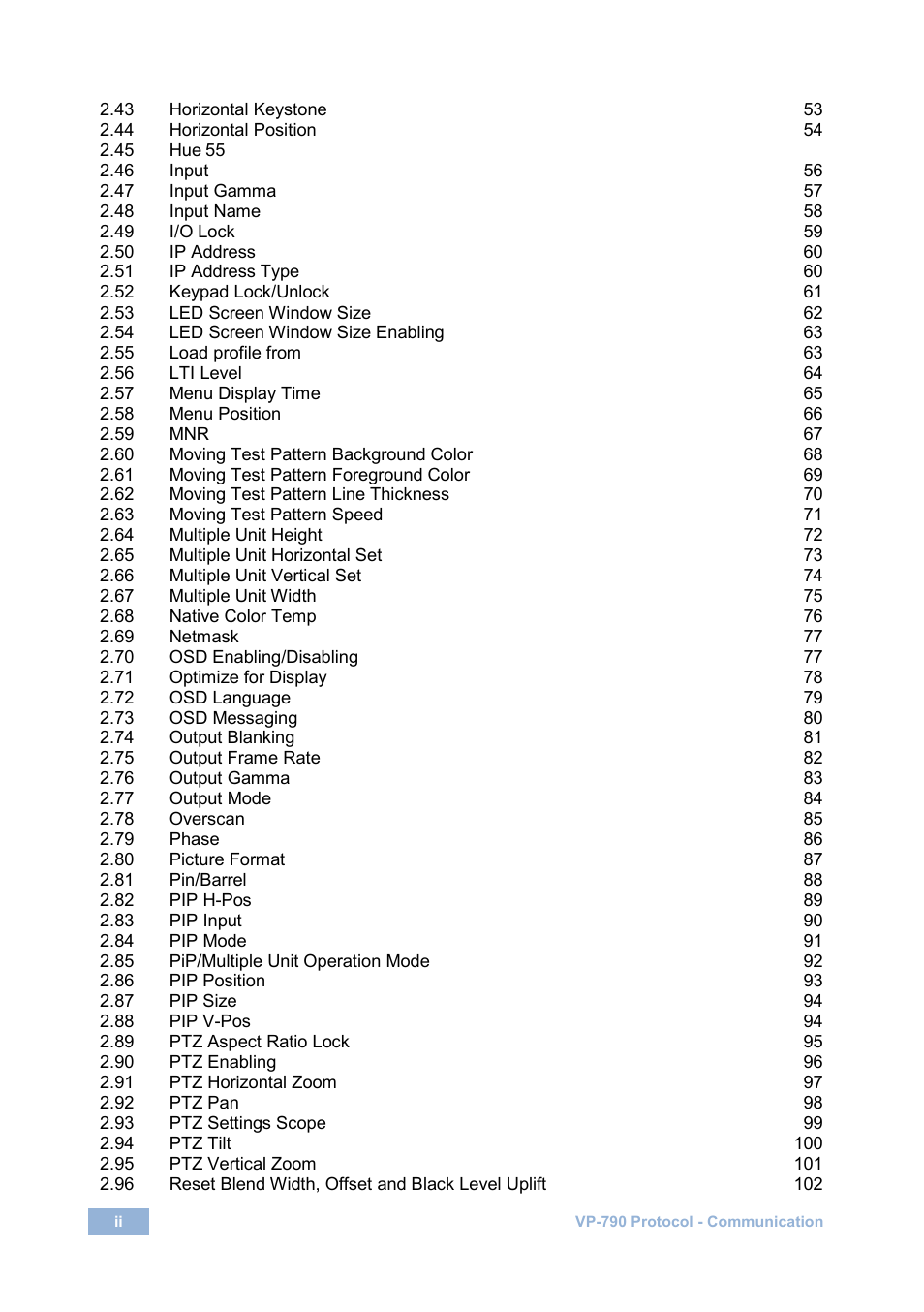 Kramer Electronics VP-790 User Manual | Page 3 / 126