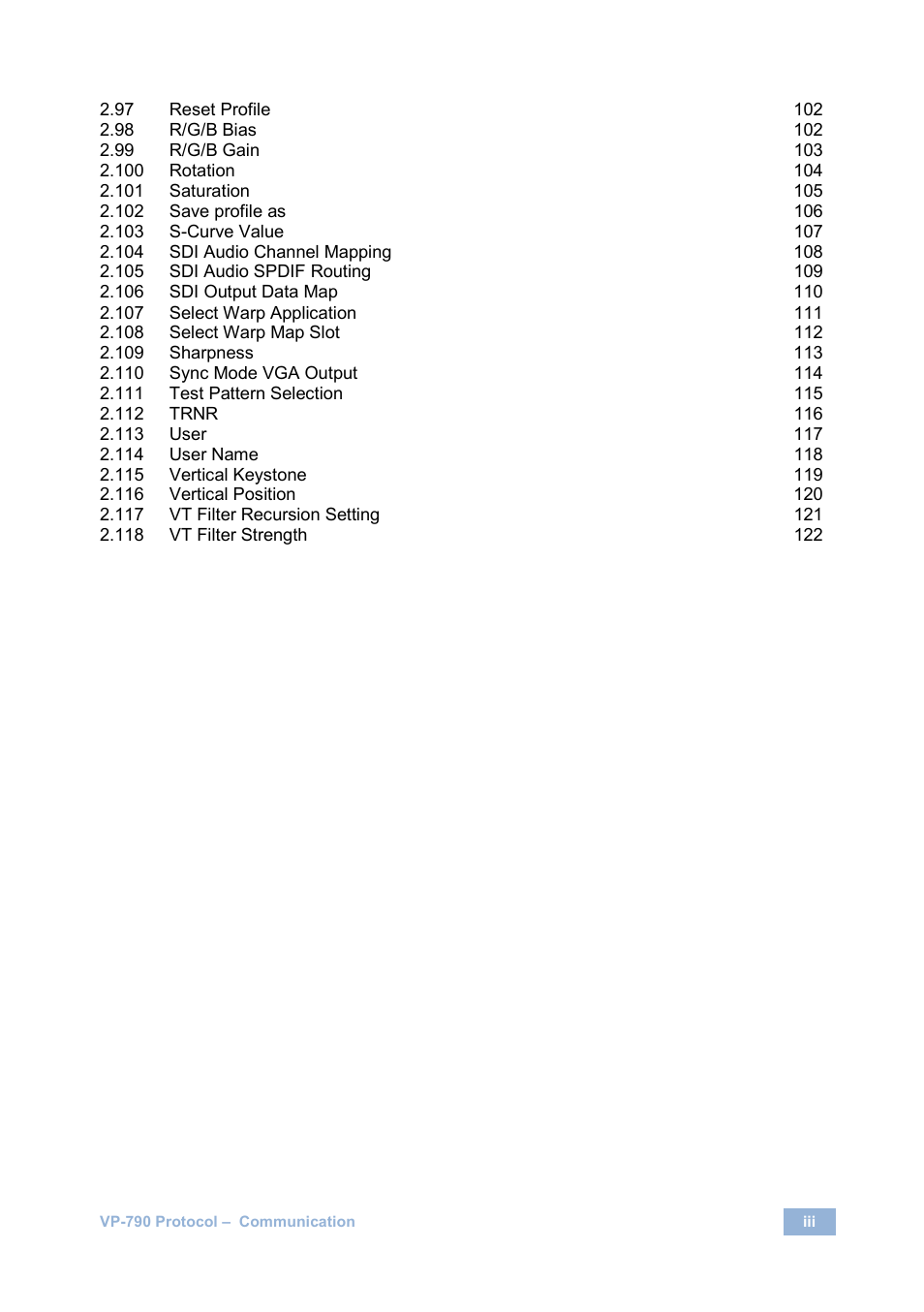 Kramer Electronics VP-790 User Manual | Page 4 / 126