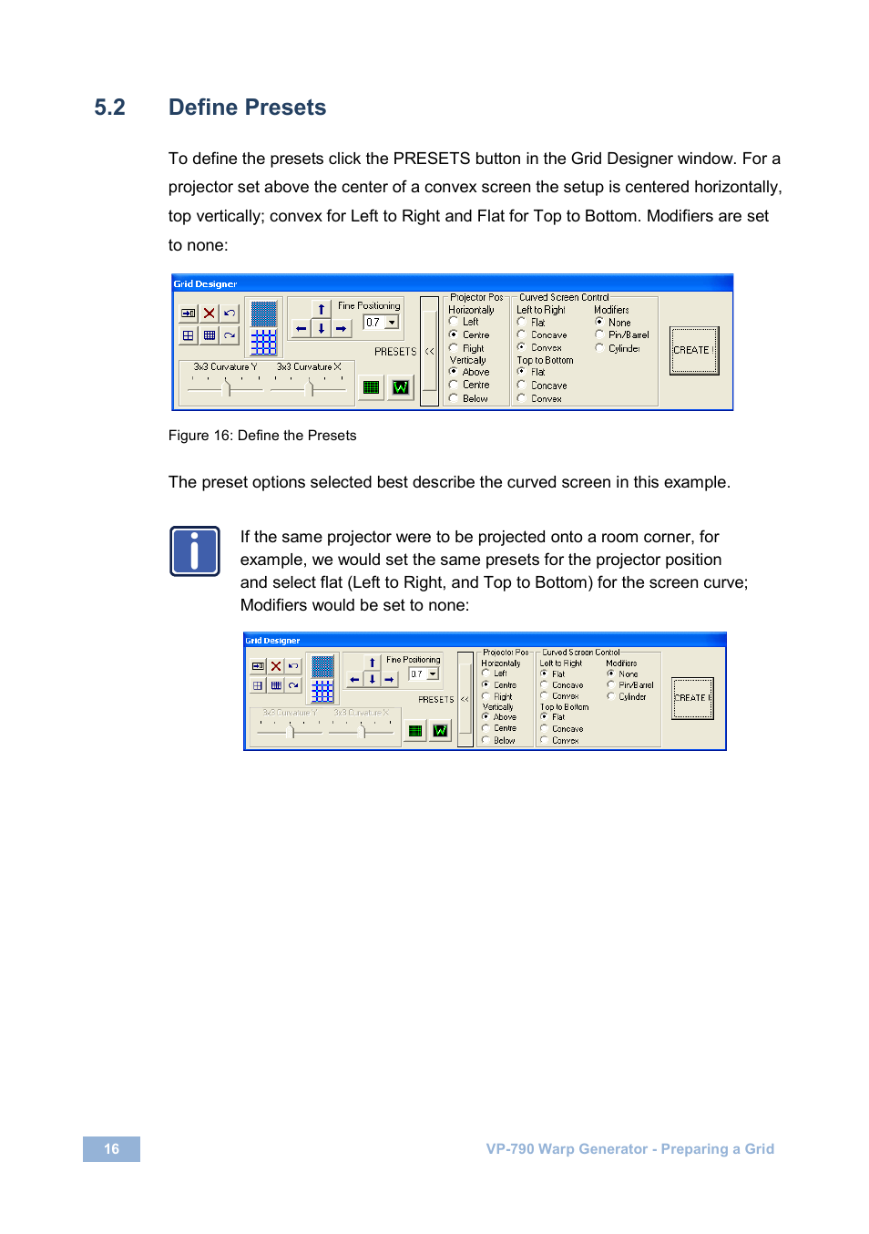 2 define presets, Define presets, Figure 16: define the presets | Kramer Electronics VP-790 User Manual | Page 18 / 27