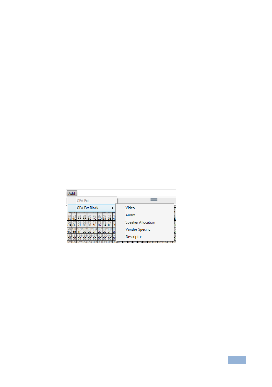 4 using cea extensions, 1 adding a cea extension in the advanced mode, Using cea extensions | Kramer Electronics EDID Designer User Manual | Page 29 / 33