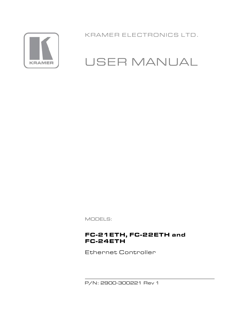 Kramer Electronics FC-24ETH User Manual | 47 pages