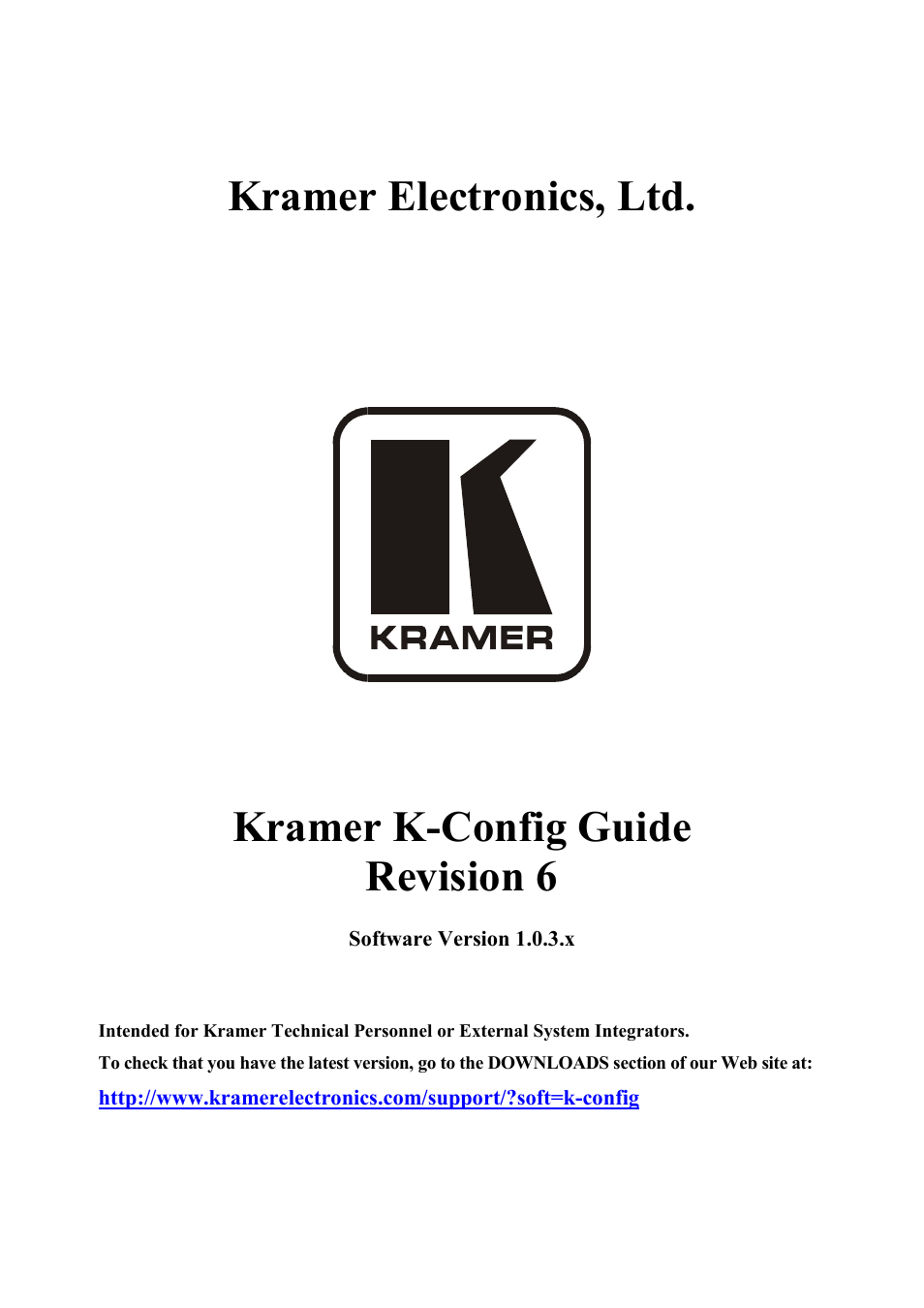 Kramer Electronics WP-501 User Manual | 94 pages