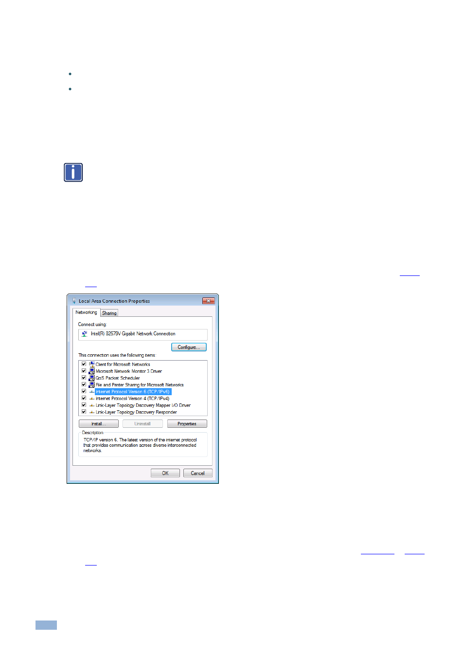 1 setting the ethernet connection | Kramer Electronics WP-501 User Manual | Page 123 / 137