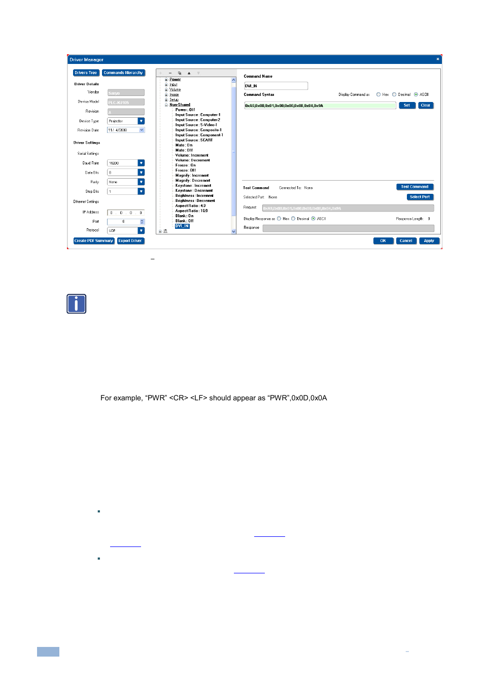 Figure 65: serial commands, New command added | Kramer Electronics WP-501 User Manual | Page 43 / 137