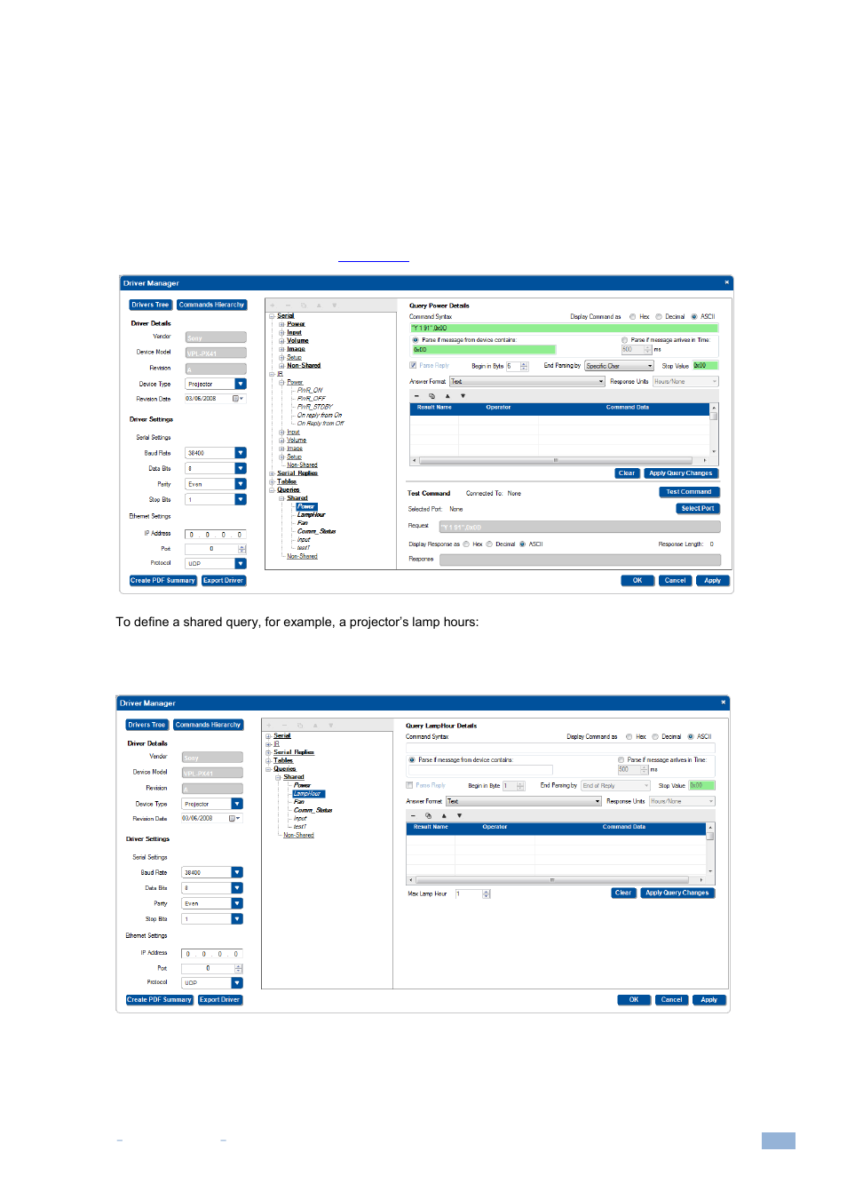 5 creating a query | Kramer Electronics WP-501 User Manual | Page 54 / 137