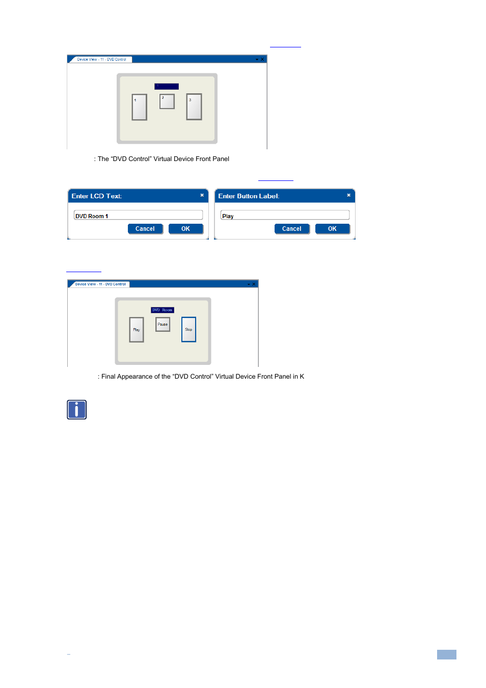 Figure 99: setting the lcd and button label names | Kramer Electronics WP-501 User Manual | Page 66 / 137