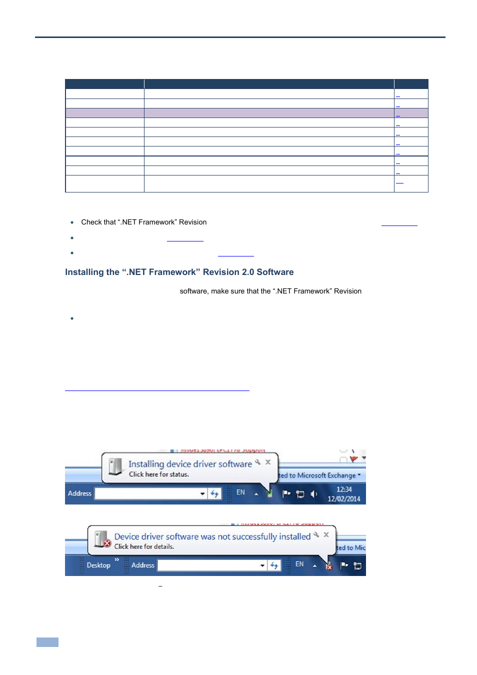 3 kramer k-config software installation, 2 installing the usb driver, Kramer k-config software installation | Installing the usb driver, Figure 2: usb driver installation, Usb installation attempt, 3kramer k-config software installation | Kramer Electronics WP-501 User Manual | Page 9 / 137
