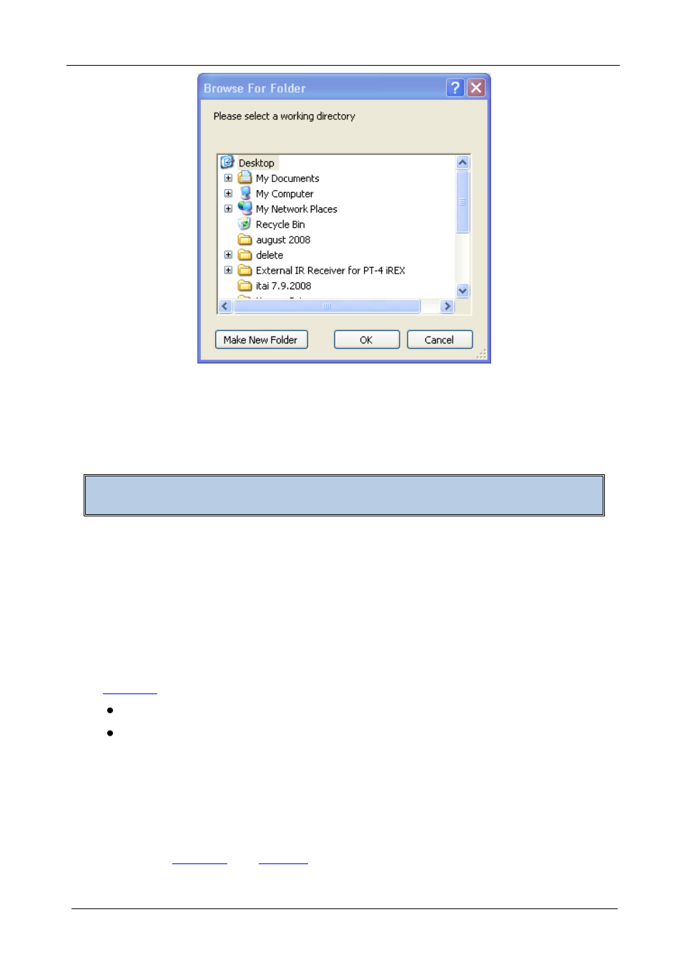 2 downloading and installing the drivers, 1 download the drivers, 2 install the drivers | Downloading and installing the drivers, Download the drivers, Install the drivers, Figure 4: change working directory window, Figure 4 | Kramer Electronics SV-551 User Manual | Page 12 / 51