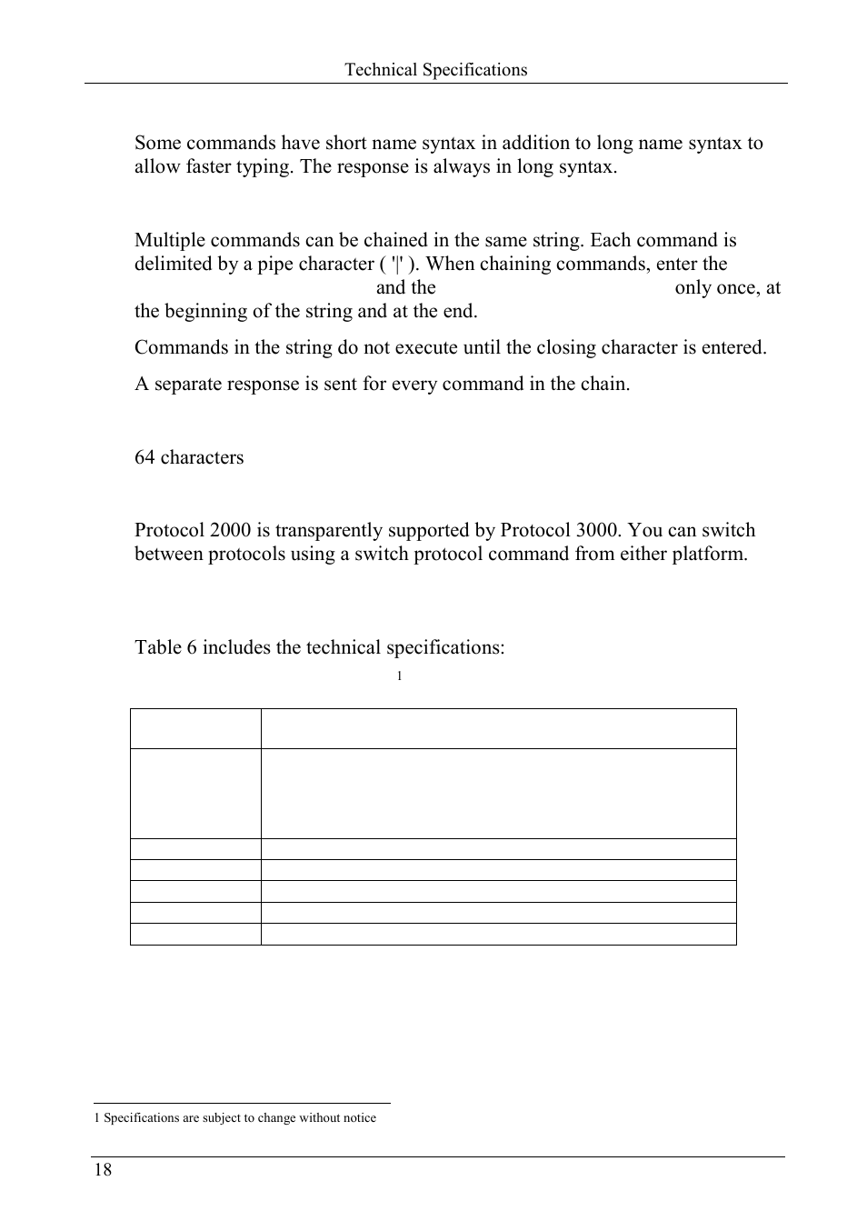 4 command forms, 5 command chaining, 6 maximum string length | 7 backward support, 8 technical specifications, Command forms, Command chaining, Maximum string length, Backward support, Technical specifications | Kramer Electronics PL-8 User Manual | Page 21 / 23