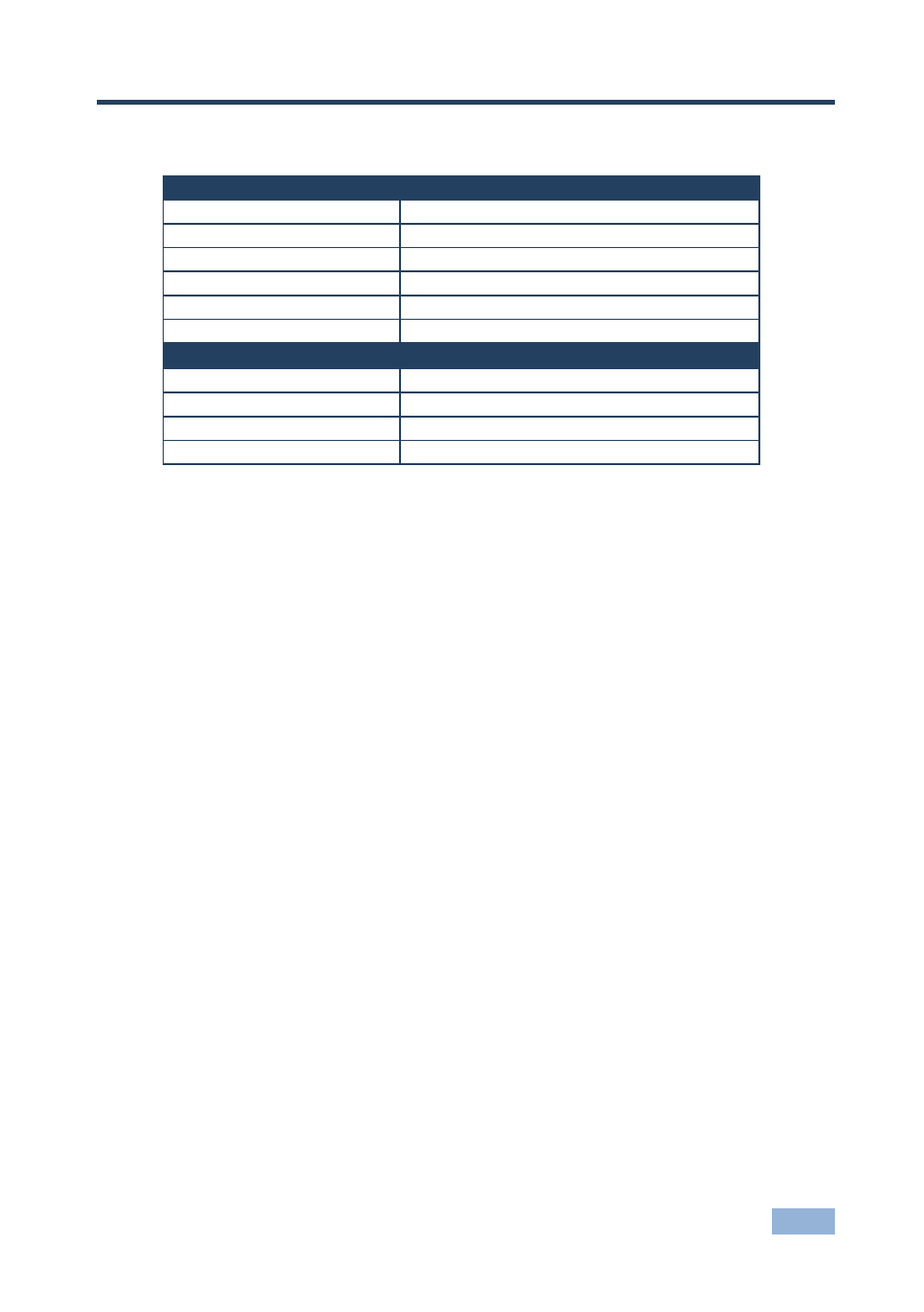 11 default communication parameters, Default communication parameters, Section | Kramer Electronics RB-6 User Manual | Page 31 / 38