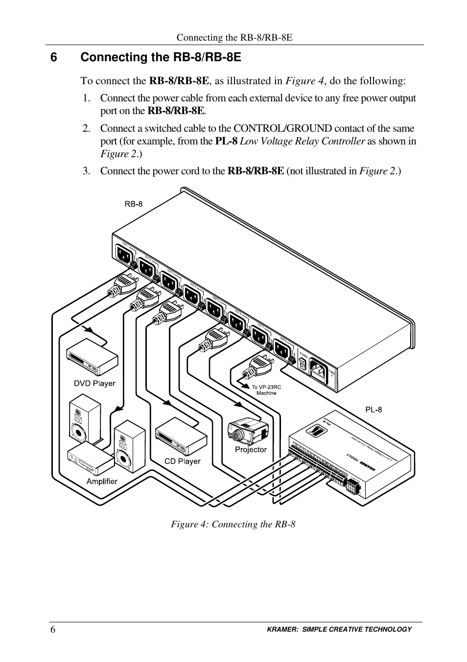 Kramer Electronics RB-8 User Manual | Page 8 / 11