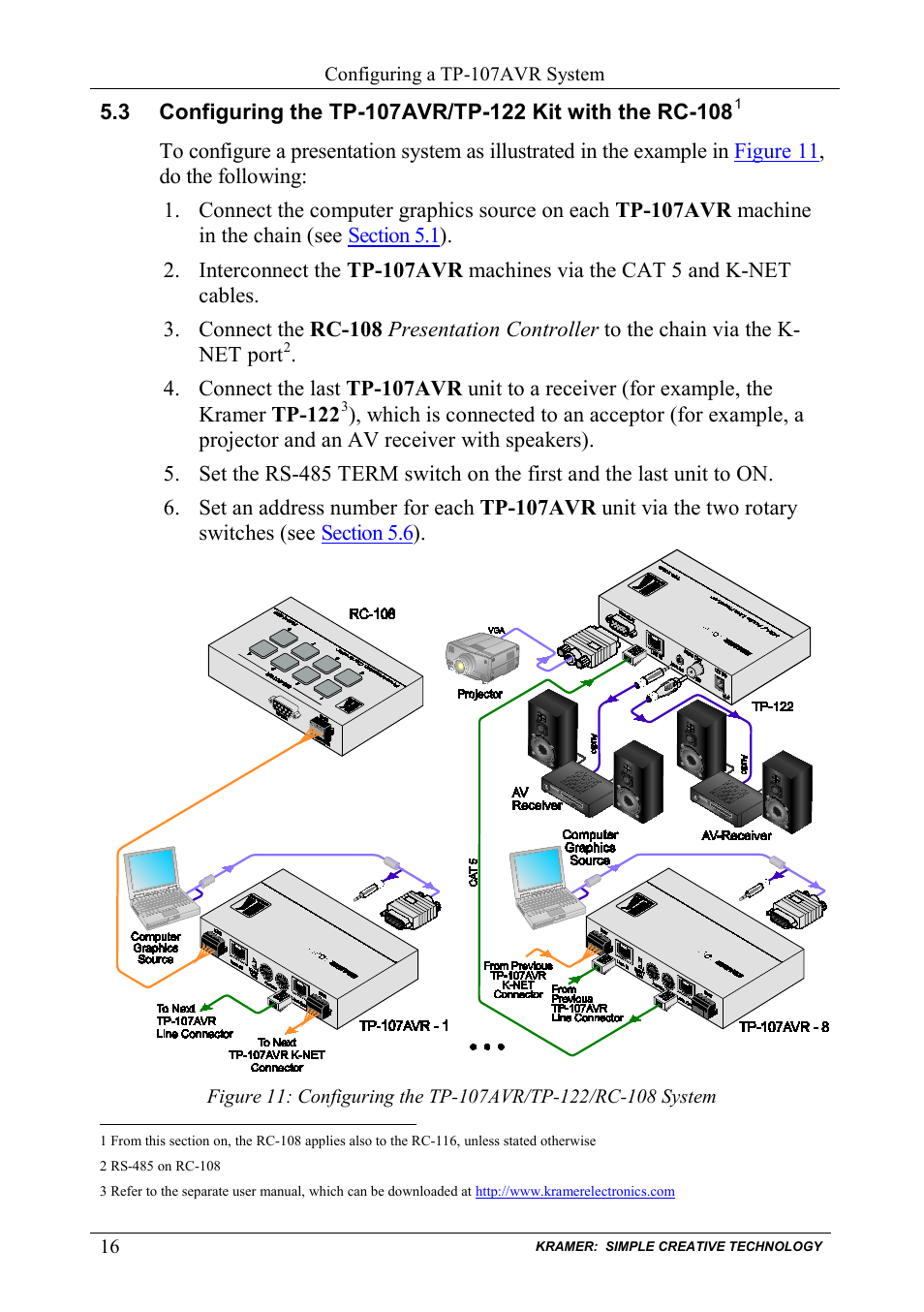 Kramer Electronics TP-107AVR User Manual | Page 19 / 34