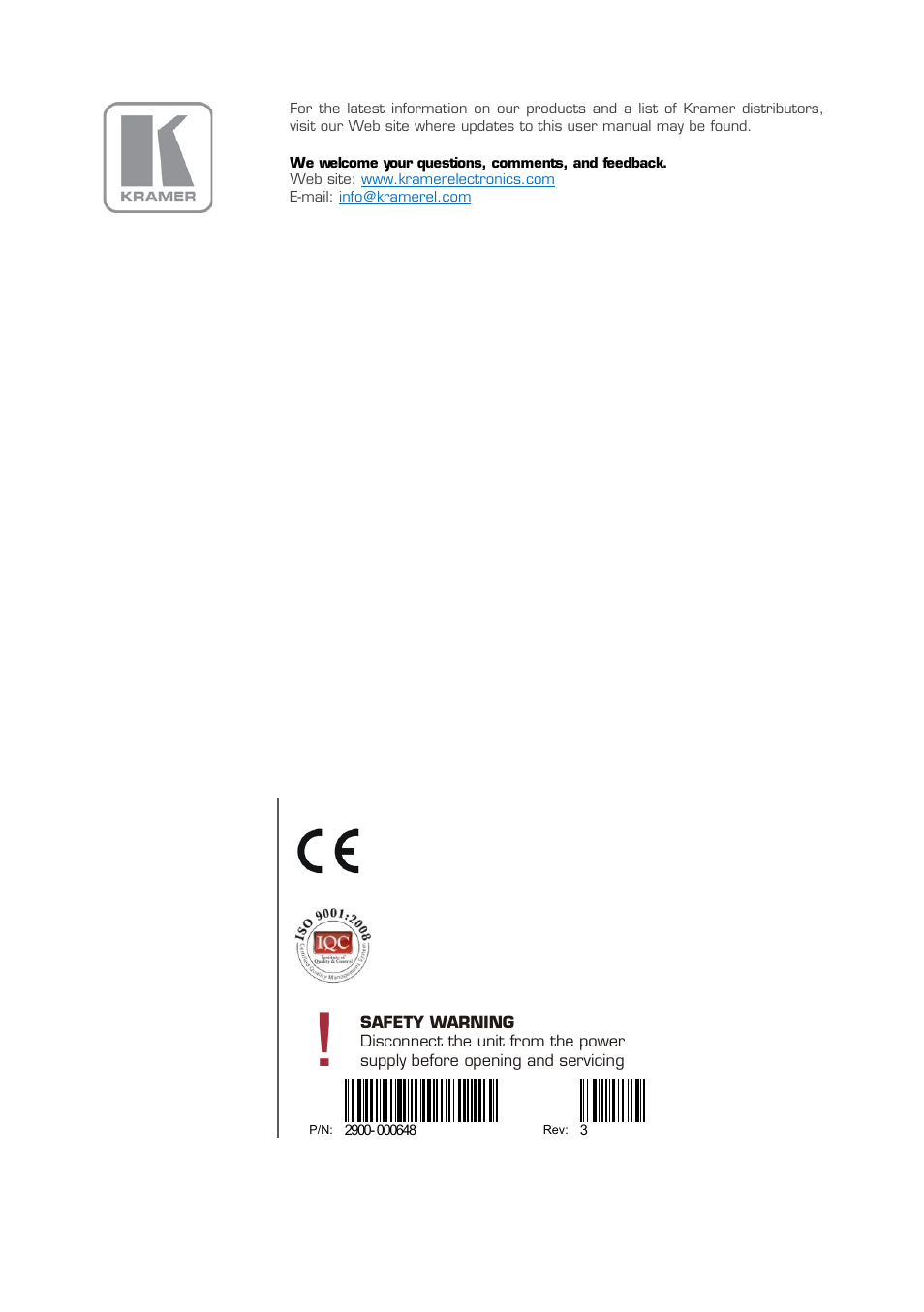 Kramer Electronics RC-13TC User Manual | Page 16 / 16