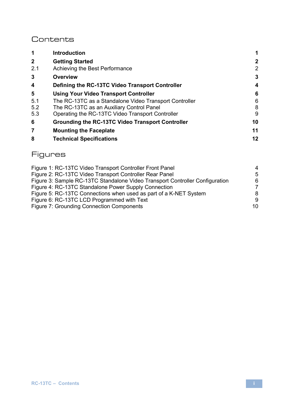 Kramer Electronics RC-13TC User Manual | Page 2 / 16