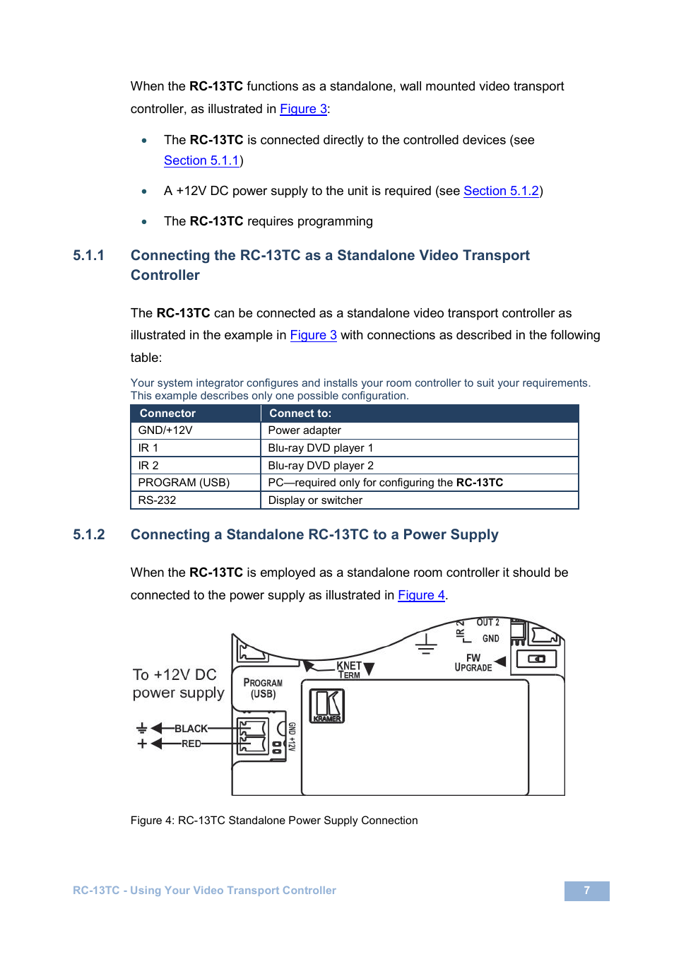 On 5.1.2 | Kramer Electronics RC-13TC User Manual | Page 9 / 16