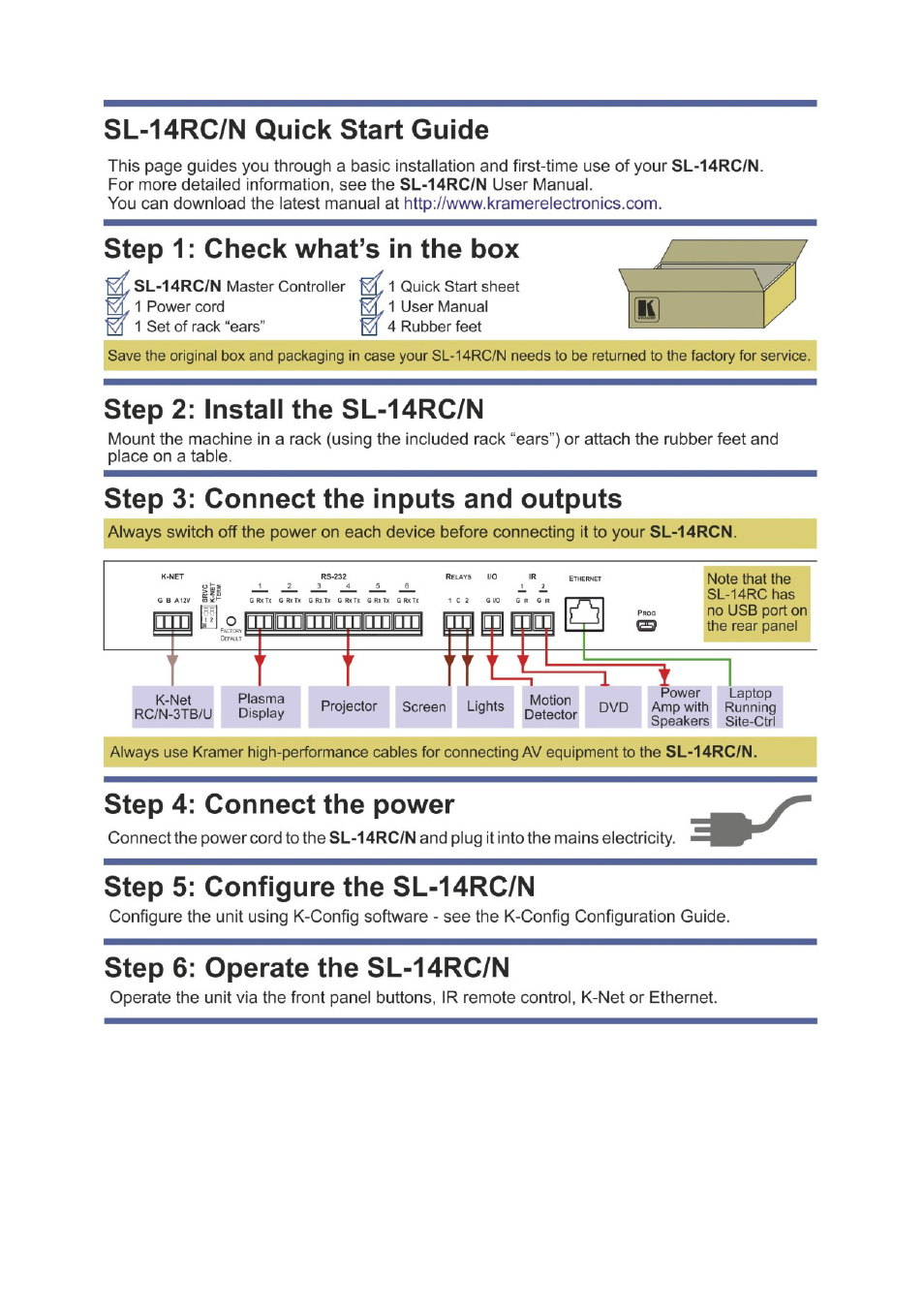 Kramer Electronics RC-3TBU User Manual | Page 2 / 27