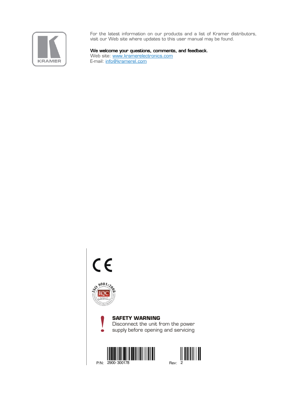 Kramer Electronics RC-3TBU User Manual | Page 27 / 27