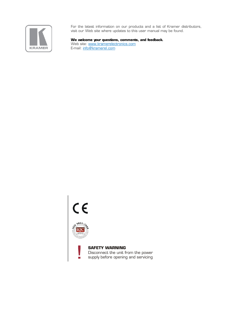Kramer Electronics RC-52A User Manual | Page 14 / 14