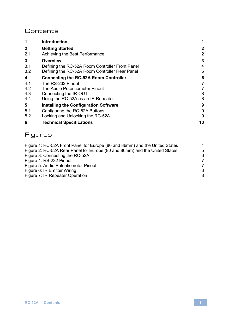 Kramer Electronics RC-52A User Manual | Page 2 / 14