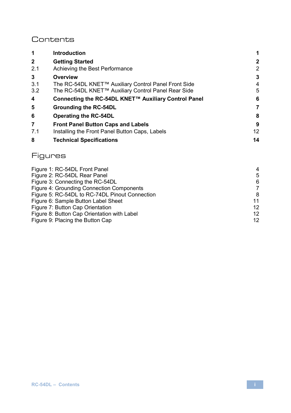 Kramer Electronics RC-54DL User Manual | Page 2 / 18