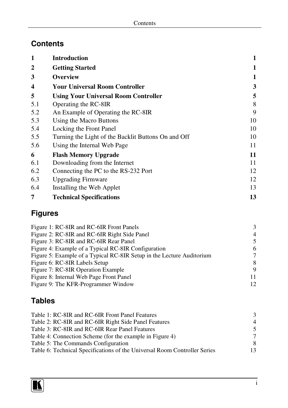 Kramer Electronics RC-8iR User Manual | Page 2 / 17