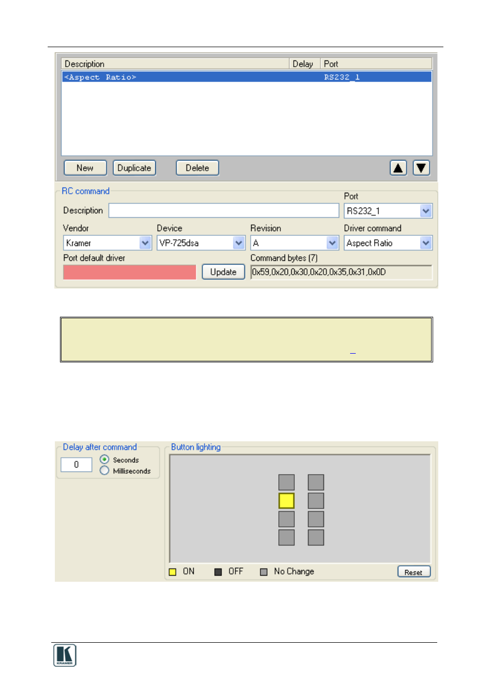 Figure 28: selecting the port | Kramer Electronics RC-8iR User Manual | Page 33 / 54