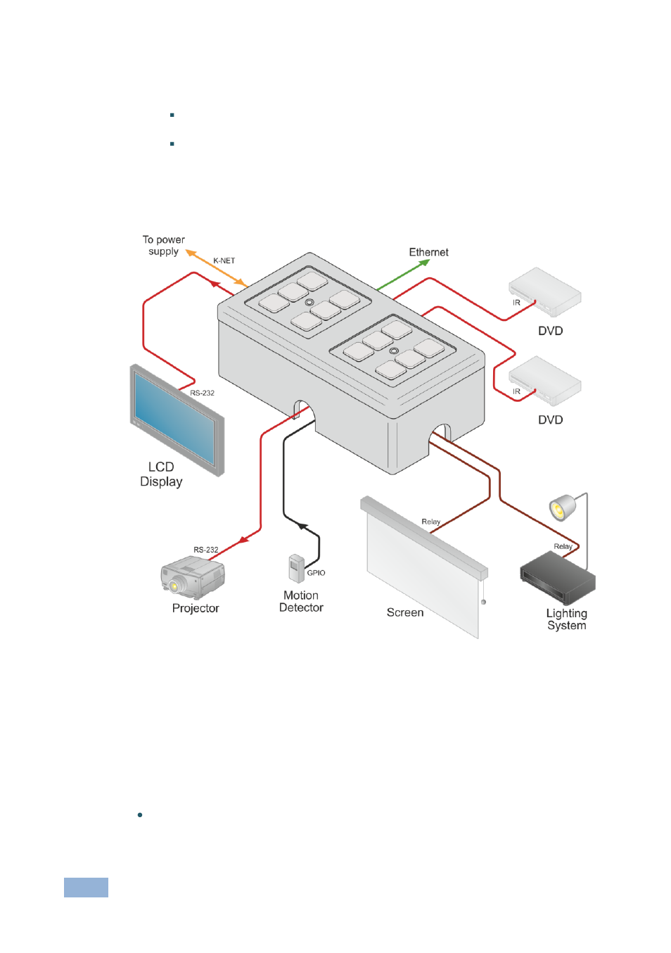 1 connecting rs-232 devices, Figure 4: connecting the rc-712m, Figure 4 | Section | Kramer Electronics RC-76M User Manual | Page 13 / 25
