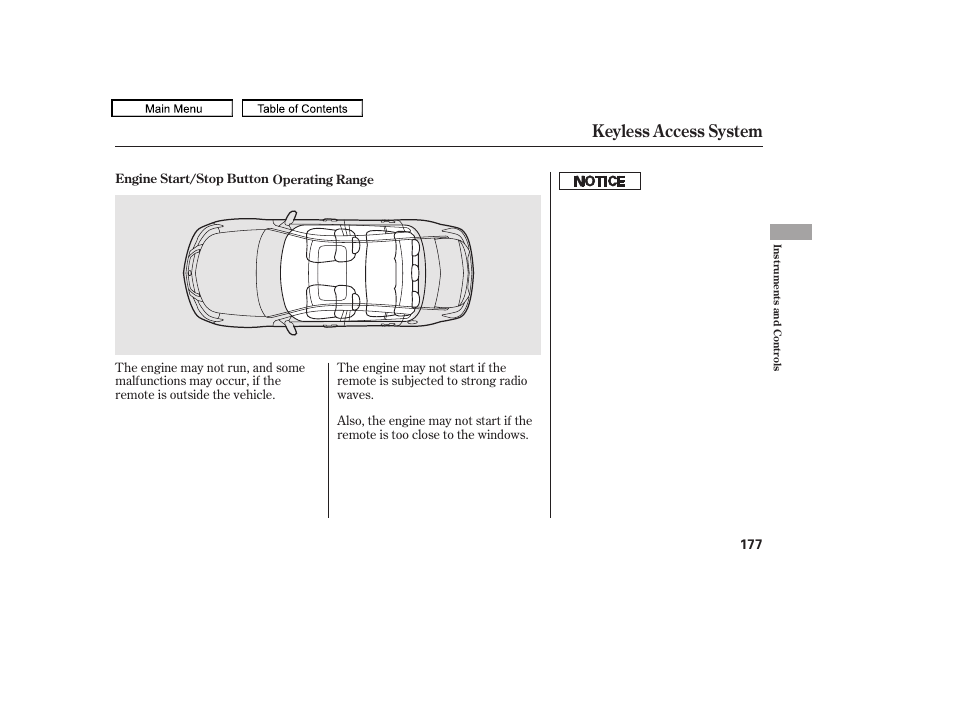 Keyless access system, 2011 tl | Acura 2011 TL User Manual | Page 180 / 614