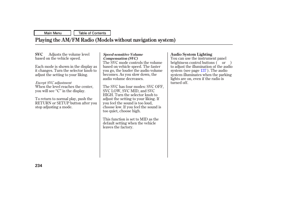 Acura 2011 TL User Manual | Page 237 / 614