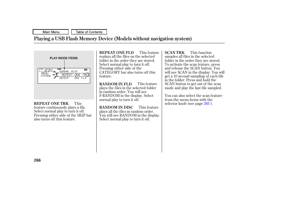 Acura 2011 TL User Manual | Page 269 / 614