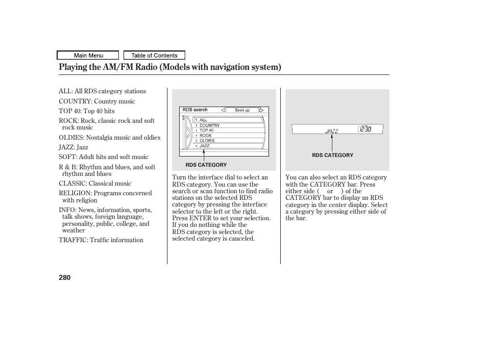 Acura 2011 TL User Manual | Page 283 / 614