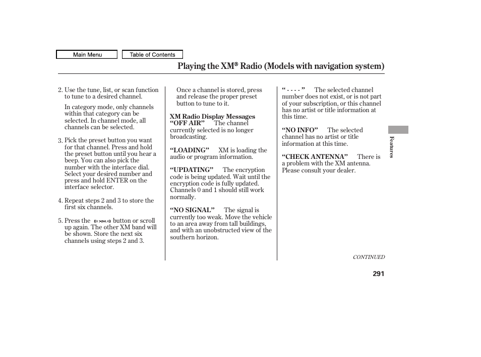 Acura 2011 TL User Manual | Page 294 / 614