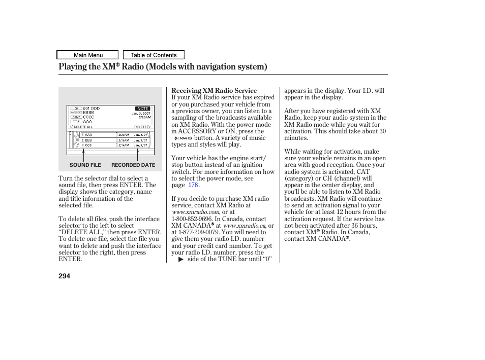 Acura 2011 TL User Manual | Page 297 / 614