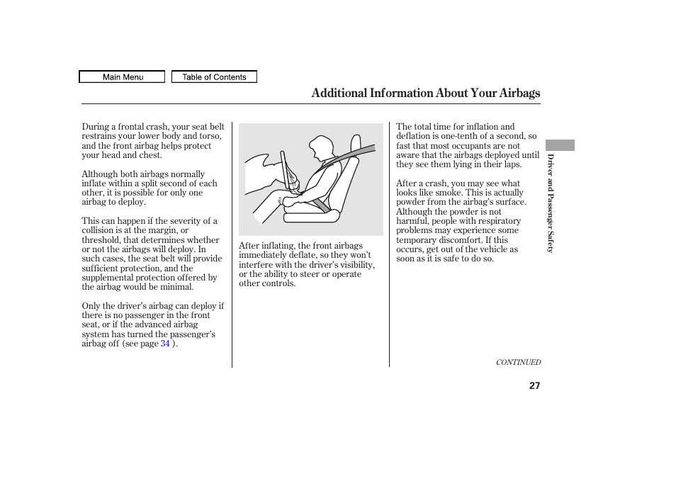 Additional information about your airbags | Acura 2011 TL User Manual | Page 30 / 614