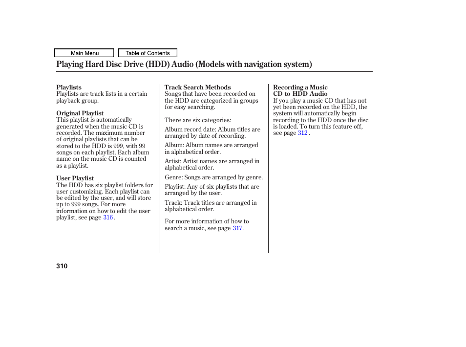 Acura 2011 TL User Manual | Page 313 / 614