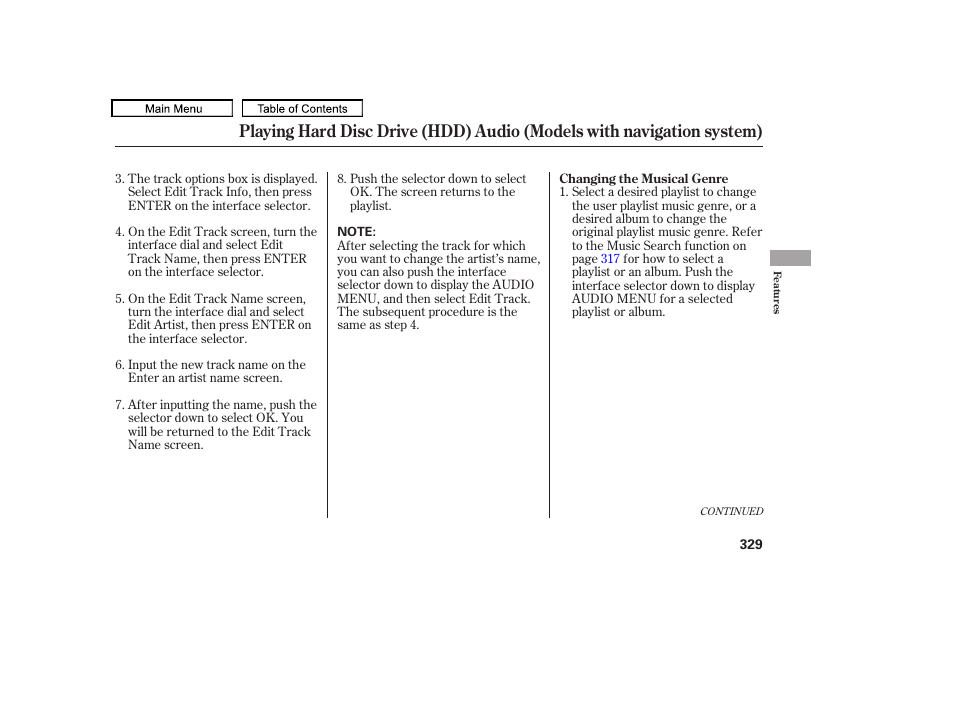 Acura 2011 TL User Manual | Page 332 / 614