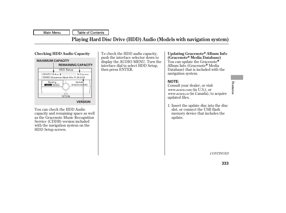 Acura 2011 TL User Manual | Page 336 / 614